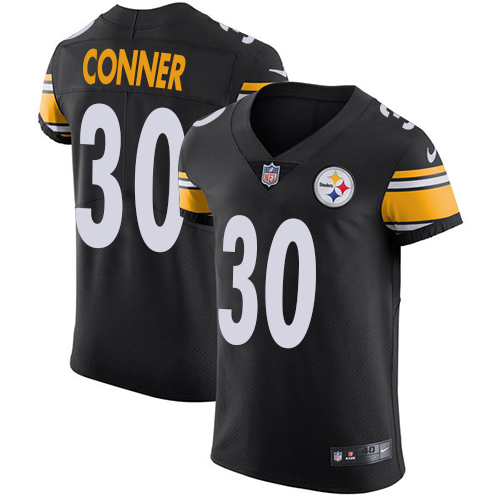 Nike Steelers #30 James Conner Black Team Color Men's Stitched NFL Vapor Untouchable Elite Jersey - Click Image to Close